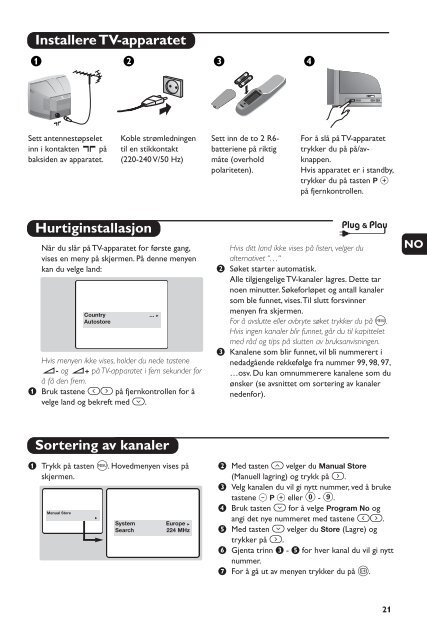 Philips t&eacute;l&eacute;viseur st&eacute;r&eacute;o - Mode d&rsquo;emploi - NLD