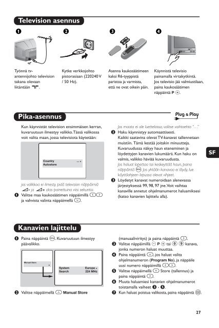 Philips t&eacute;l&eacute;viseur st&eacute;r&eacute;o - Mode d&rsquo;emploi - NLD