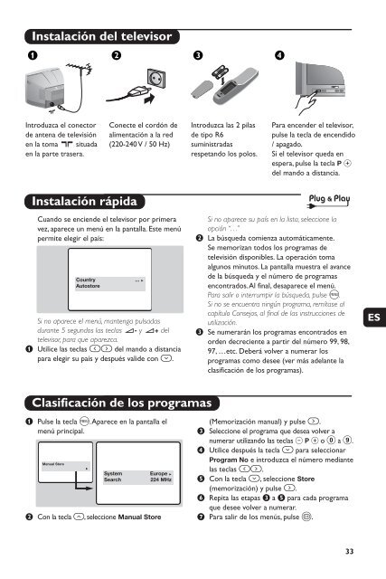 Philips t&eacute;l&eacute;viseur st&eacute;r&eacute;o - Mode d&rsquo;emploi - NLD