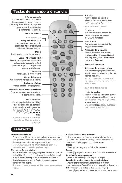 Philips t&eacute;l&eacute;viseur st&eacute;r&eacute;o - Mode d&rsquo;emploi - NLD