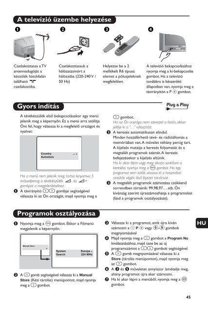 Philips t&eacute;l&eacute;viseur st&eacute;r&eacute;o - Mode d&rsquo;emploi - NLD