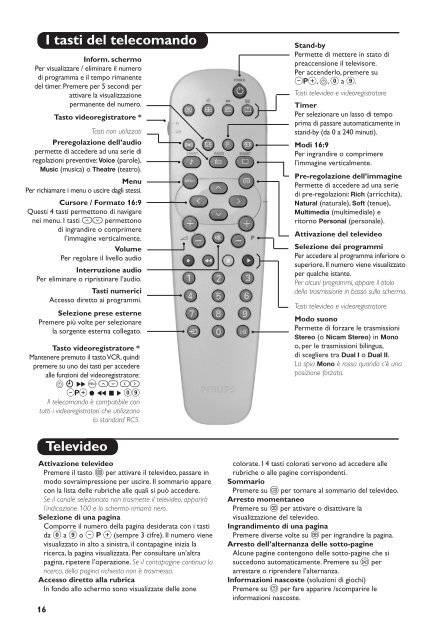 Philips t&eacute;l&eacute;viseur st&eacute;r&eacute;o - Mode d&rsquo;emploi - ESP