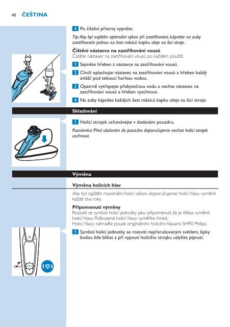 Philips Shaver series 9000 Rasoir &eacute;lectrique rasage &agrave; sec ou sous l'eau - Mode d&rsquo;emploi - SLV