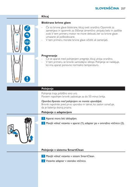 Philips Shaver series 9000 Rasoir &eacute;lectrique rasage &agrave; sec ou sous l'eau - Mode d&rsquo;emploi - SRP