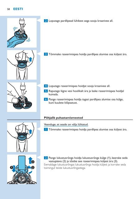 Philips Shaver series 9000 Rasoir &eacute;lectrique rasage &agrave; sec ou sous l'eau - Mode d&rsquo;emploi - SRP