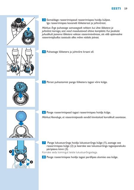 Philips Shaver series 9000 Rasoir &eacute;lectrique rasage &agrave; sec ou sous l'eau - Mode d&rsquo;emploi - SRP