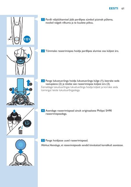 Philips Shaver series 9000 Rasoir &eacute;lectrique rasage &agrave; sec ou sous l'eau - Mode d&rsquo;emploi - SRP