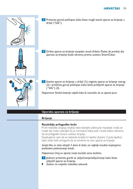 Philips Shaver series 9000 Rasoir &eacute;lectrique rasage &agrave; sec ou sous l'eau - Mode d&rsquo;emploi - SRP