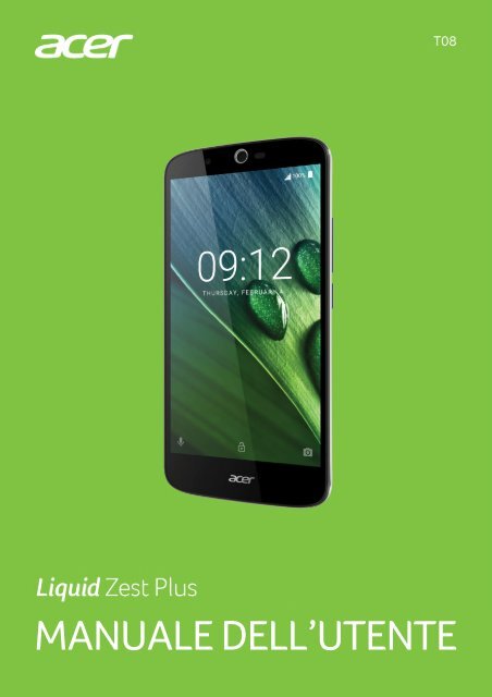 Acer Zest Plus - Guida per l&rsquo;utente