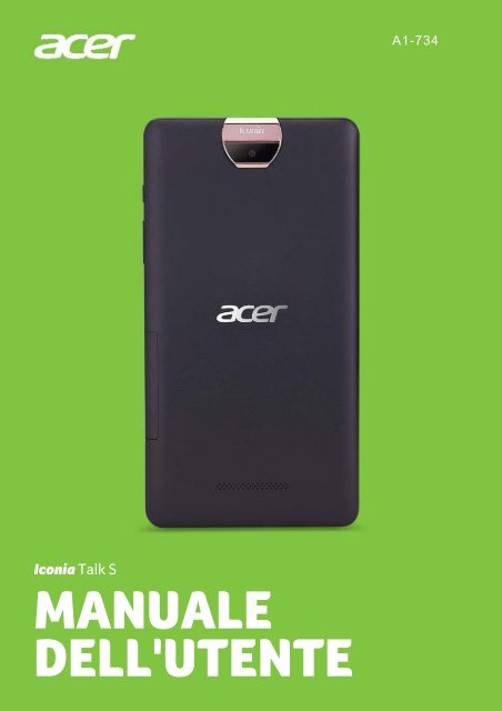 Acer A1-734 - Guida per l&rsquo;utente