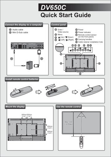 Acer DV650C - Quick Start Guide