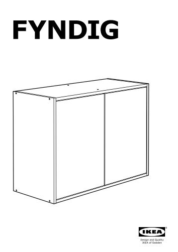 Ikea FYNDIG cucina - S29038960 - Istruzioni di montaggio