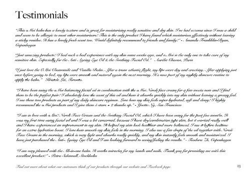 Page 23 Testimonnials