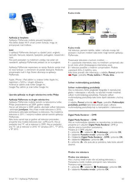 Philips 6000 series T&eacute;l&eacute;viseur LED Smart TV ultra-plat 3D - Mode d&rsquo;emploi - HRV