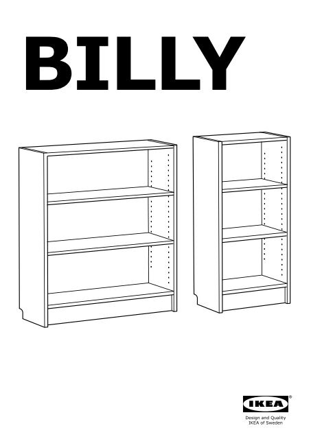 Ikea BILLY Libreria - S09017826 - Istruzioni di montaggio