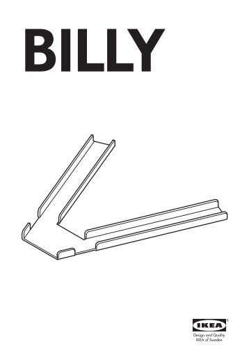 Ikea BILLY Accessori Angolari - 40104109 - Istruzioni di montaggio