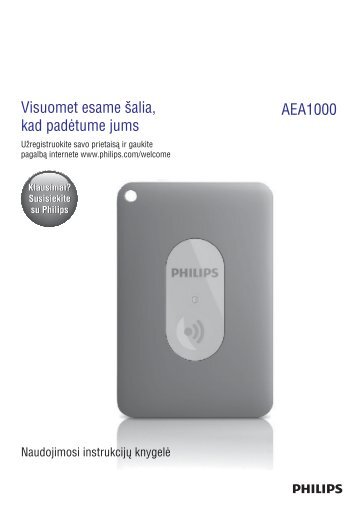 Philips Leash intelligent InRange av. Bluetooth - Mode dâemploi - LIT