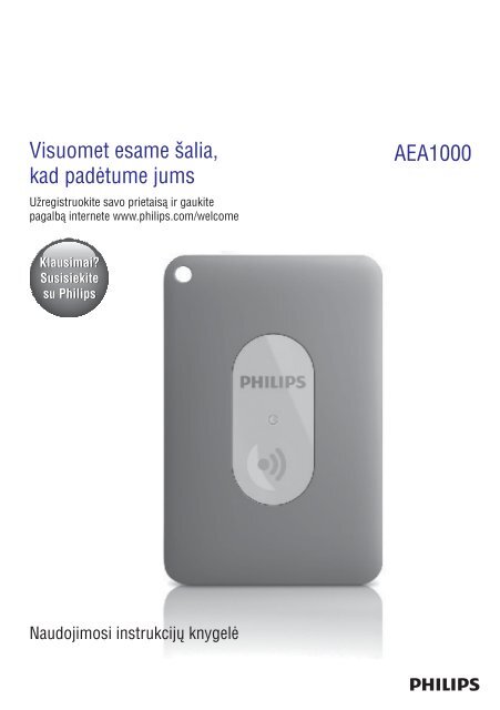 Philips Leash intelligent InRange av. Bluetooth - Mode d&rsquo;emploi - LIT