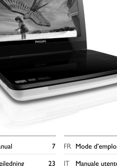 Philips Lecteur de DVD portable - Mode d&rsquo;emploi - ITA