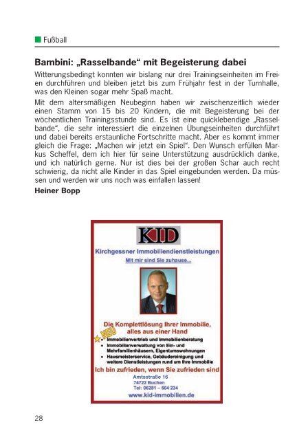 Sportfreund 2/2010 - TSV 1863 Buchen e.V.