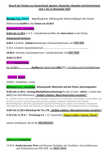 Werte wagen Treffen 7 -11-11-16 Programm