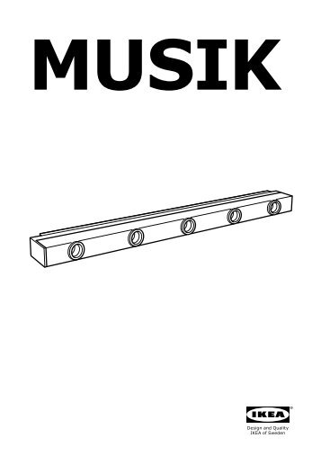Ikea MUSIK lampada da parete - 20217485 - Istruzioni di montaggio