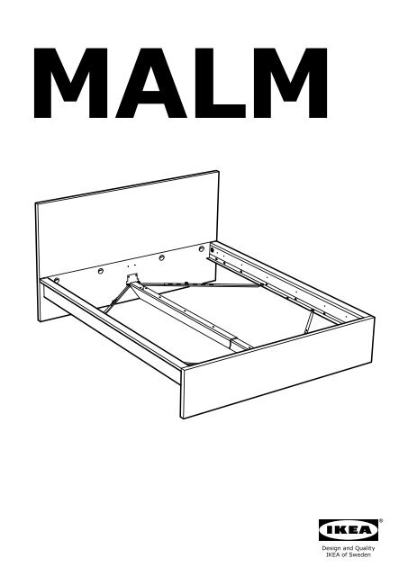 Ikea MALM Struttura Letto Alta - S49002432 - Istruzioni di montaggio