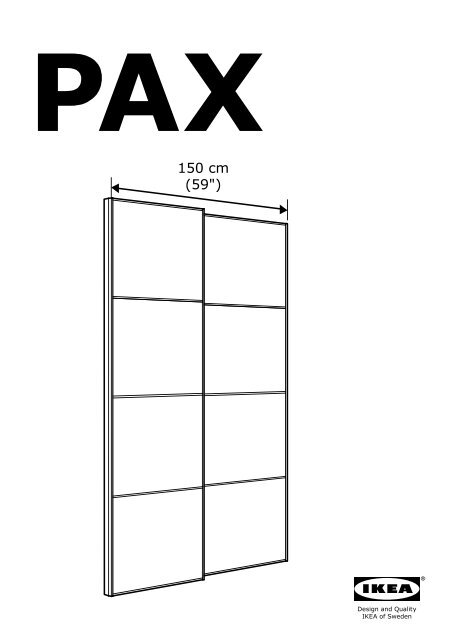 Ikea PAX guardaroba - S19033326 - Istruzioni di montaggio