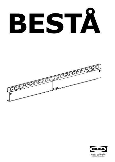 Ikea BEST&Aring; combinazione TV/ante a vetro - S19124699 - Istruzioni di montaggio