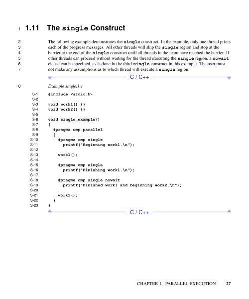 OpenMP Application Programming Interface Examples