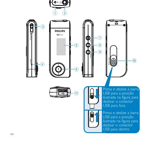 Philips Baladeur audio &agrave; m&eacute;moire flash - Guide de mise en route - BRP