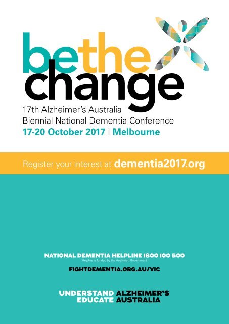 Alzheimer's Australia Vic | Dementia Learning Guide 2017