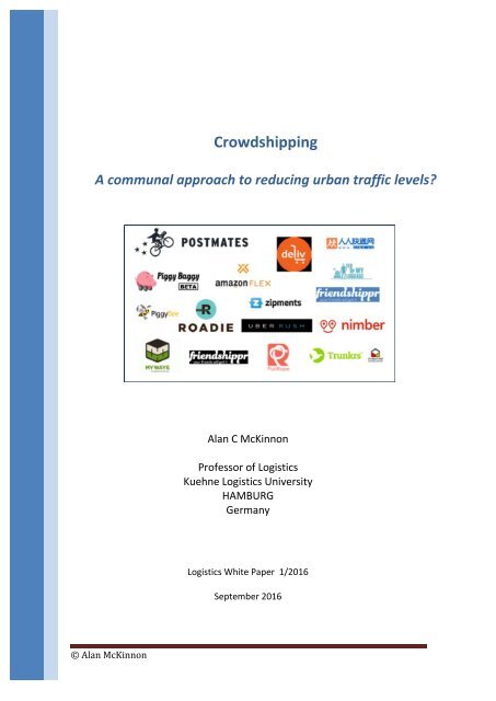 Crowdshipping