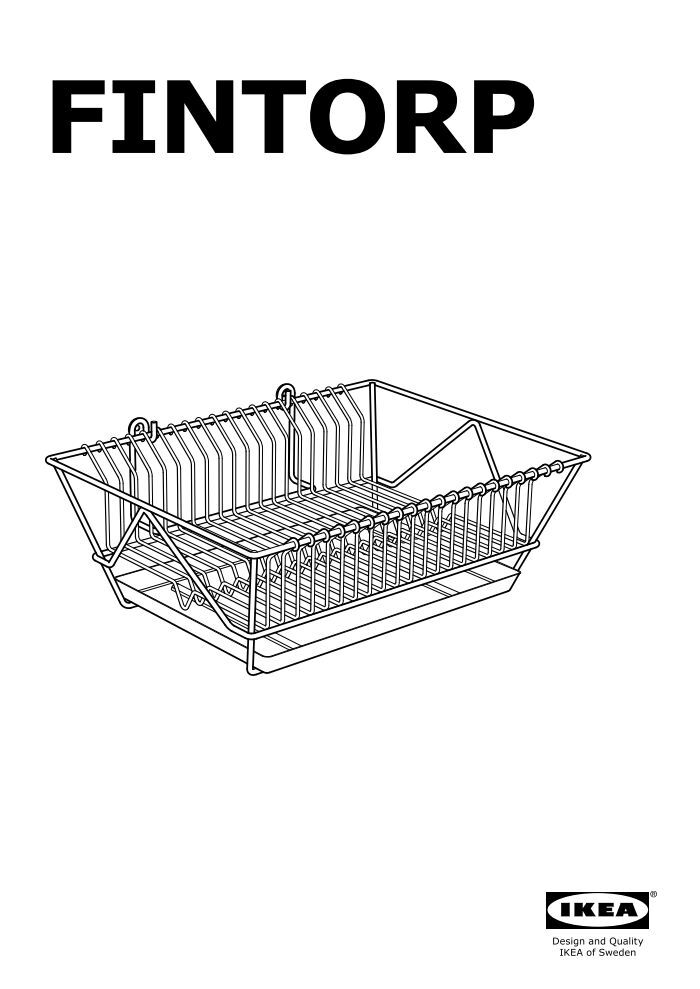 Ikea FINTORP Scolapiatti - 80213173 - Istruzioni di montaggio