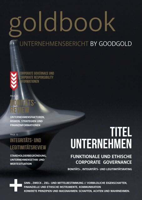 goldbook - Unternehmensbericht by goodgold