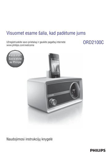 Philips Radio Vintage Mini - Mode dâemploi - LIT