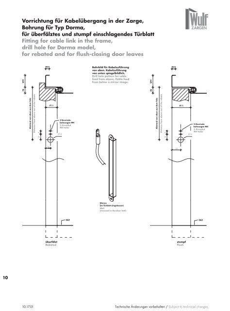 Wulf Zargen Prokuktkatalog Stahlzargen