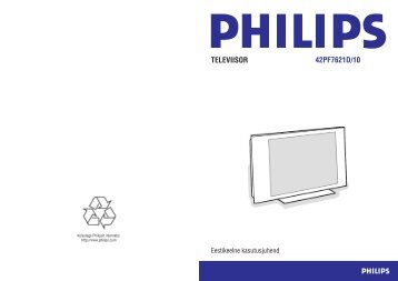 Philips TÃ©lÃ©viseur Ã  Ã©cran large - Mode dâemploi - EST