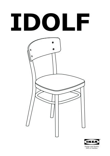 Ikea SLÃHULT/DALSHULT / IDOLF tavolo e 4 sedie - S59047251 - Istruzioni di montaggio