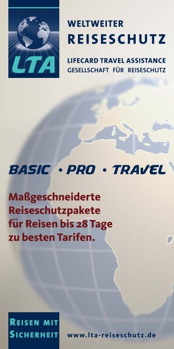 weltweiter reiseschutz - LTA Reiseschutz