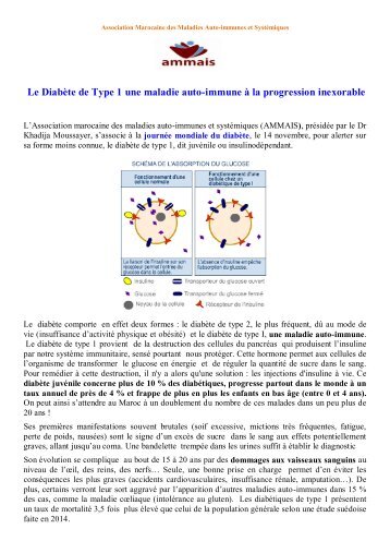 UNE PROPAGATION INQUIETANTE DU  DIABÈTE DE TYPE 1  AU MAROC