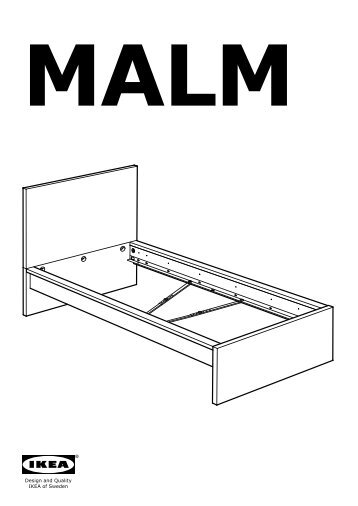 Ikea MALM Struttura Letto Alta/2 Contenitori - S19012989 - Istruzioni di montaggio