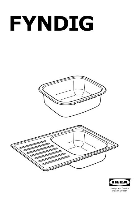 Lavandino Da Incasso Ikea.Ikea Fyndig Lavello Da Incasso 1 Vasca S59158003 Istruzioni Montaggio Pdf Manualsmania