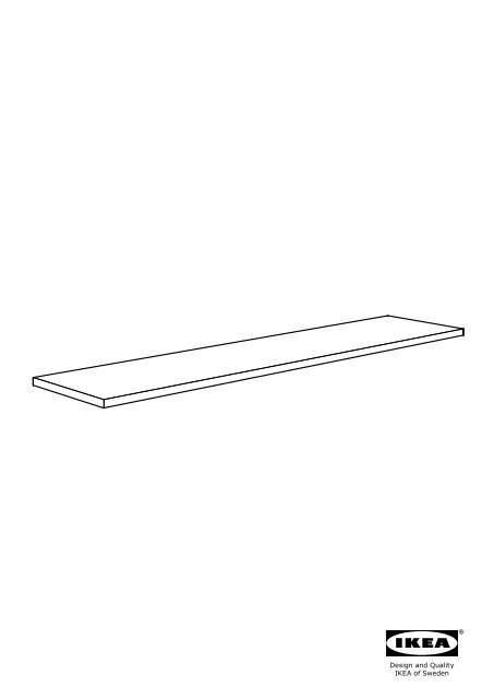 Ikea DEJE piano di lavoro su misura - 50345556 - Istruzioni di montaggio