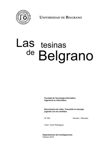 Las tesinas - Universidad de Belgrano