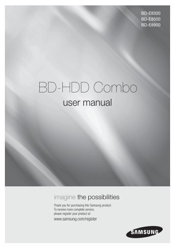 Samsung BD-E8900 - User Manual_17.08 MB, pdf, ENGLISH, GERMAN
