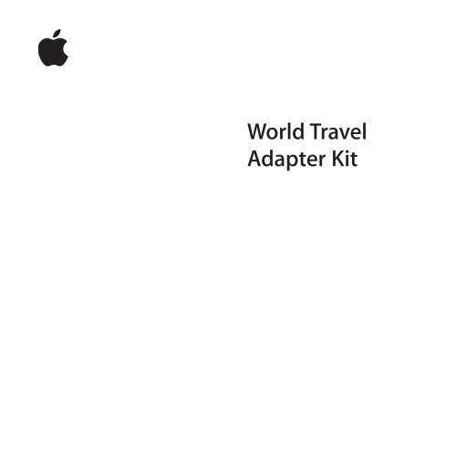 Apple Kit di adattatori da viaggio Apple - Manuale utente - Kit di adattatori da viaggio Apple - Manuale utente