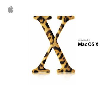 Apple Mac OS X v10.2 Jaguar - Benvenuti - Mac OS X v10.2 Jaguar - Benvenuti