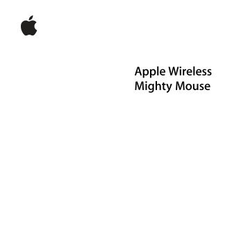 Apple Mighty Mouse (wireless) - Manuale utente - Mighty Mouse (wireless) - Manuale utente