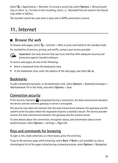 Nokia 6210 Navigator - Nokia 6210 Navigator manuale d'istruzione